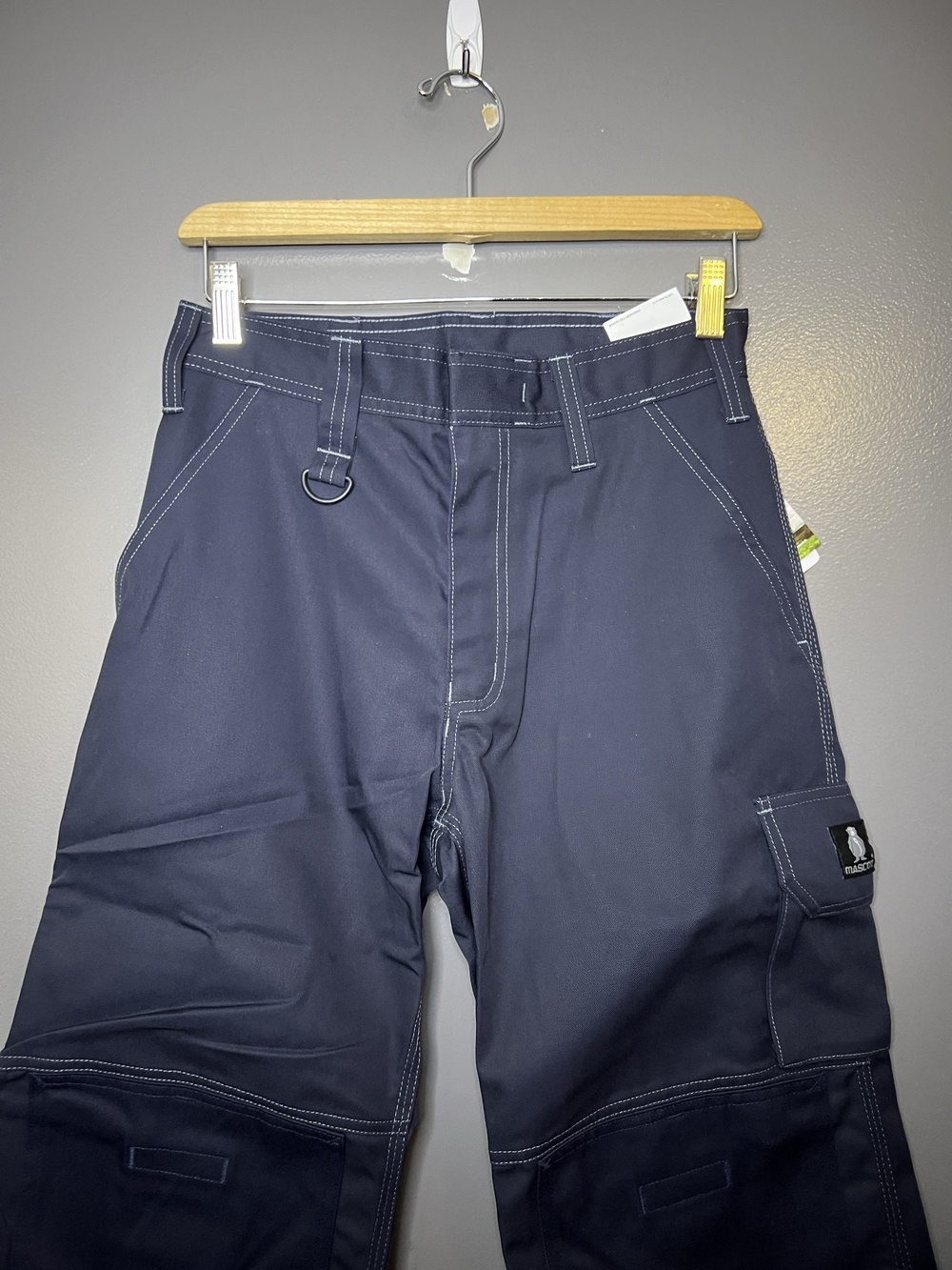 Mascot Pittsburgh Pants Mens 28x32 Blue Canvas Cargo Workwear 10579-442-010